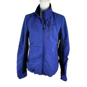 LL Bean Jacket Purple Spandex￼ Full Zip Mock Neck Longsleeve Woman Small